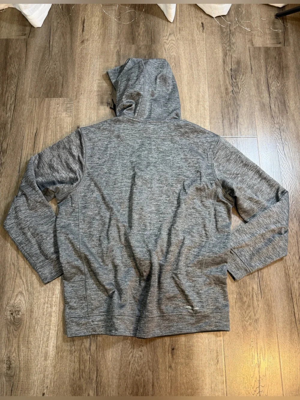 Adidas Men’s Gray Full-Zip Hoodie